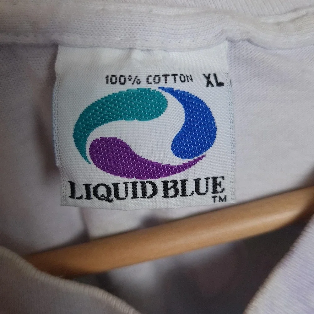 Vintage Grateful Dead Shirt Mens XL Tie Dye Seasons Of The Dead Liquid Blue - Picture 15 of 16